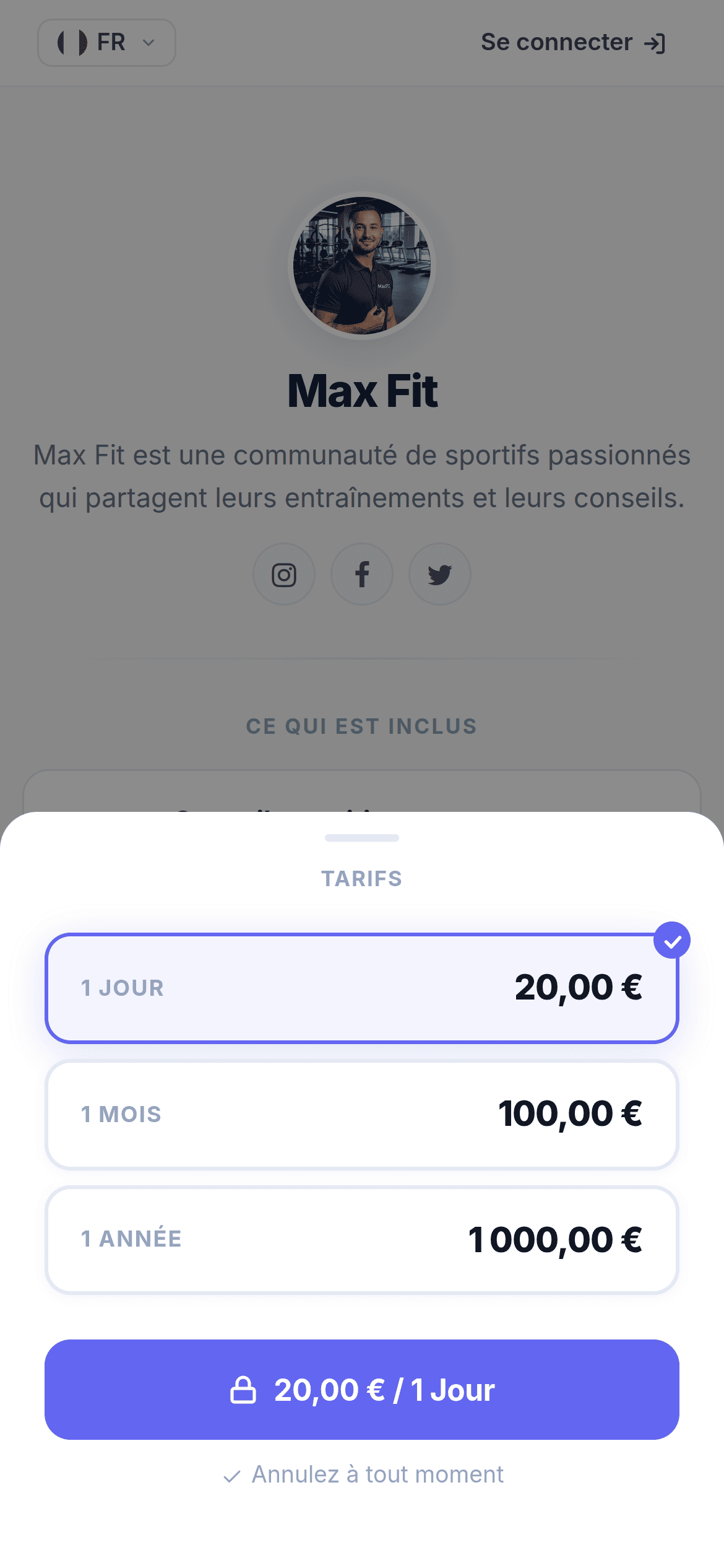 Onesub subscription plans